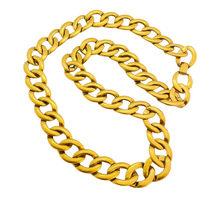 Load image into Gallery viewer, Vintage NAPIER gold chain designer runway necklace
