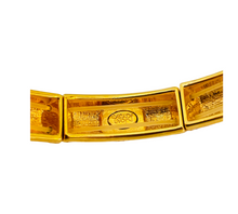 Load image into Gallery viewer, Vintage JOAN RIVERS gold enamel stretch designer runway bracelet
