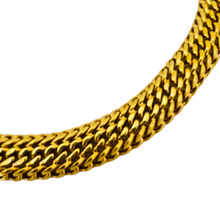 Load image into Gallery viewer, Vintage MONET gold triple chain link designer runway necklace
