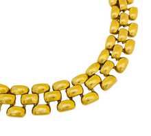 Load image into Gallery viewer, Vintage ERWIN PEARL gold chain link designer runway necklace
