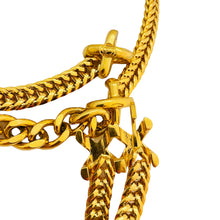 Load image into Gallery viewer, Vintage ST JOHN huge gold chain belt necklace designer runway
