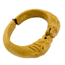 Load image into Gallery viewer, Vintage designer panther head clamper bracelet
